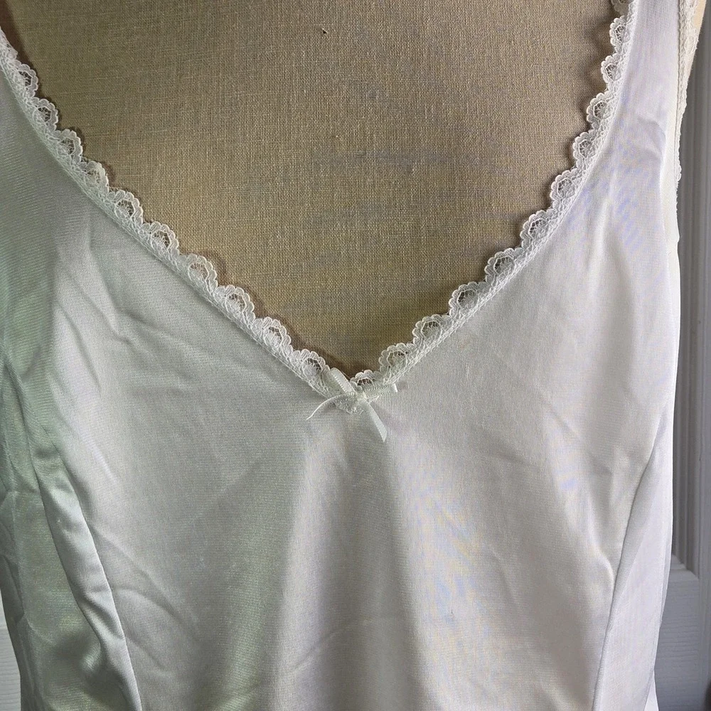 Warner's Perfect Measure Vintage Camisole Shirt‎ Cream Cami Top Size 38 Lingerie